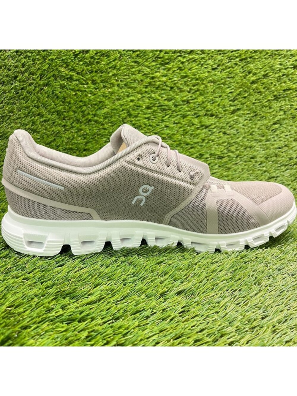 On Cloud 6 Mens Size 13 Fog Gray White Athletic Running Walking Shoes Sneakers - Picture 4 of 10